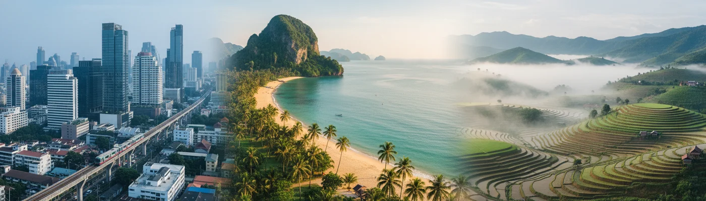 Thailands diverse Landschaft